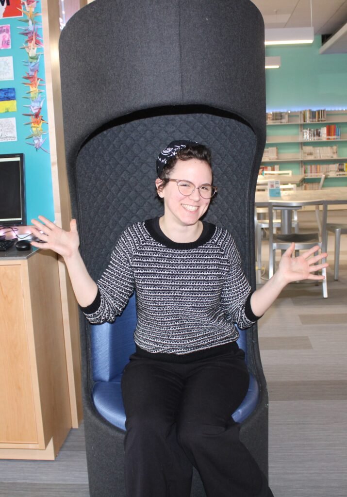 Echo Louissaint Visits Worcester Public Library to Talk with Executive Director Jason Homer