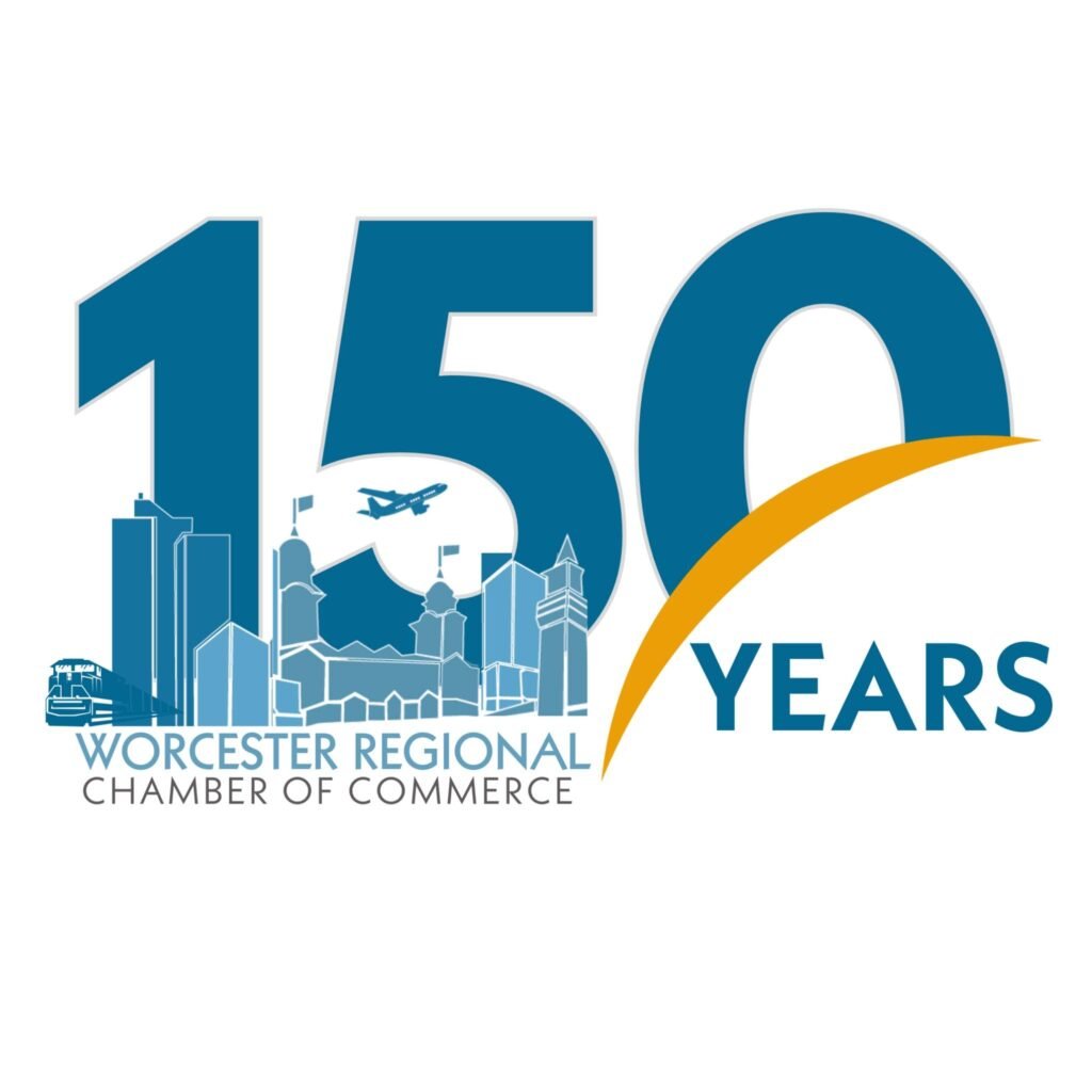 Weekend Recap: Legacy, Wins, and Worcester’s Voice in Full Color a blue and white logo with a city and a plane Chamber of Commerce