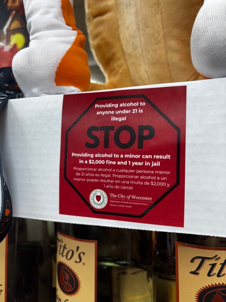 Worcester Health Officials and Youth Lead Sticker Shock Campaign to Address Underage Drinking